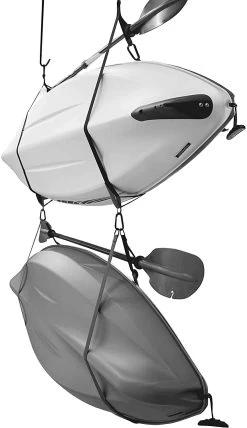 Kayak And SUP Storage Straps 16 Kayak And SUP Storage Straps -Adventure Kayaks Shop Systemedesanglederangementdoublepourkayak Pourinterieuretexterieur Cintrespourplanchedepaddle Livreavecclipdepagaie PS1954